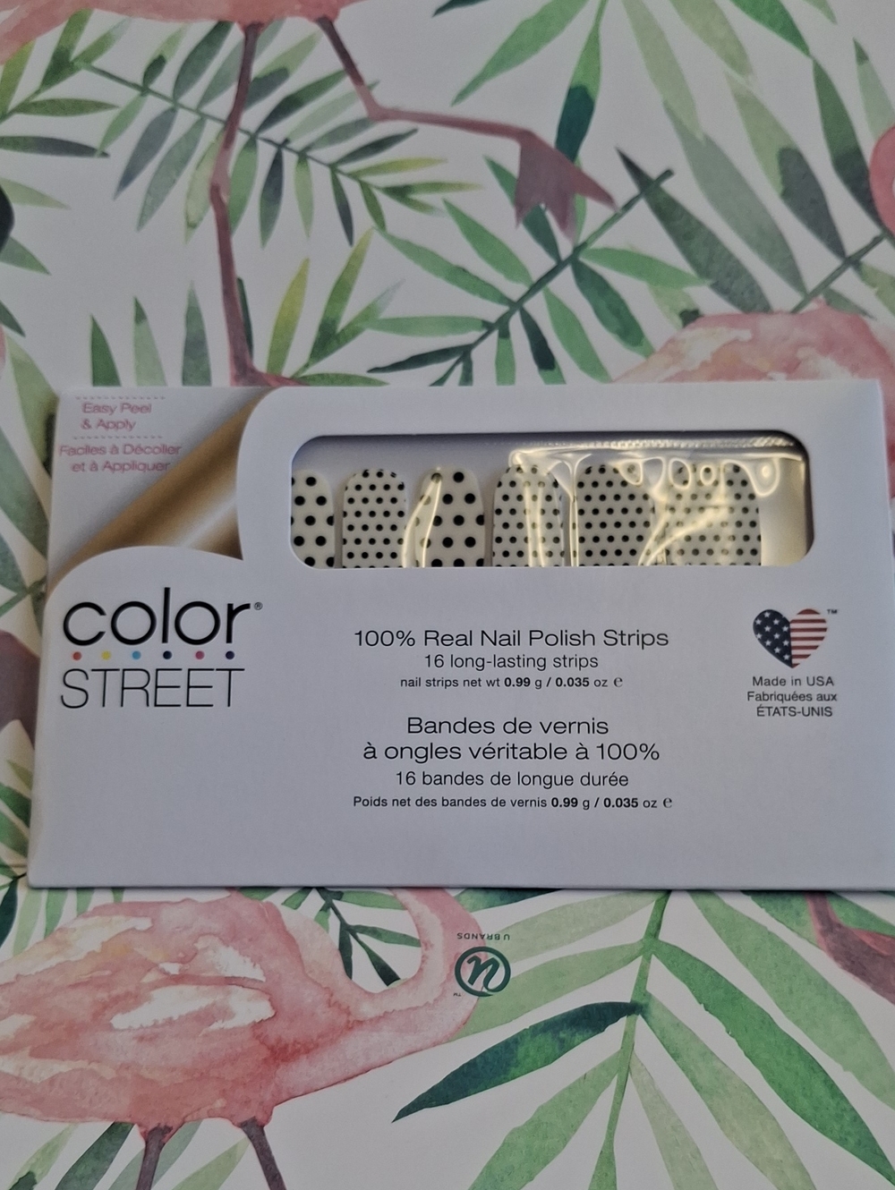 Color Street Black & White Polka Dot. com Nail Strips